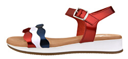 Damen Ledersandalen 1225GL/ES-61 Glass tomy Aries Bco/Beig