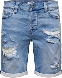 Pánske bermudy ONSPLY REG LIFE L BLUE SW PK 5282 Blue Denim