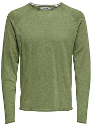 Pánsky sveter Andreas 12 Raglan Crew Neck Knit Reg Olive Branch