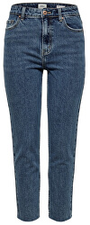 Blugi pentru femei ONLEMILY HW ST RAW ANK DB MAE 0005 NOOS Dark Denim Blue