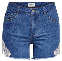 Pantaloni scurți pentru femei Carmen New Lace Shorts Medium Blue Denim