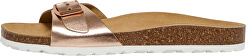 Dámské pantofle ONLMADISON METALLIC LEATHER SLIP ON Rose Gold Colour