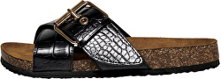 Frauenpantoffeln ONLMATHILDA PU CROC SLIP ON Black W. CROCK