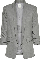 Dámsky blejzer ONLANYA-BONE 4/5 BLAZER CC TLR Light Grey Melange herringbone