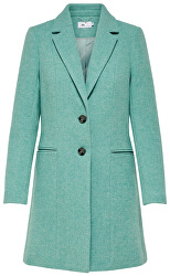 Dámsky kabát ONLCARMELITA WOOL COAT OTW Green - Blue Slate