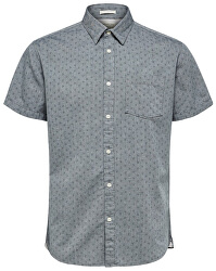 Pánská košile Slimmatthew Shirt Ss Aop W Smoked Pearl