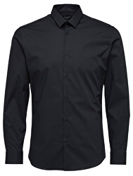 Herrenhemd Slimpreston-Clean Shirt Ls B Noos Black
