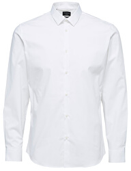 Herrenhemd Slimpreston-Clean Shirt Ls B Noos Bright White