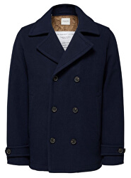Palton pentru bărbați SLHMATT PEACOAT W Dark Sapphire