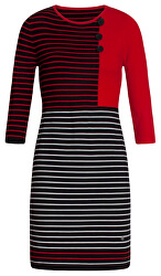 Rochie pentru femei 19678 Black / roșu