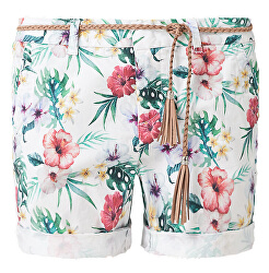 Női rövidnadrág Creme Flora l Print
