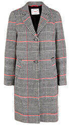 Palton pentru femei cec Black Check