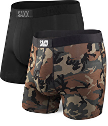 Férfi ökölvívók szett VIBE BOXER BRIEF 2PK fekete / fa camo