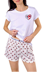Pijama damă Ss Short Set Woven Pvh Classic White