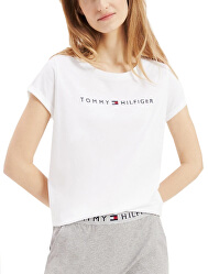 Damen T-Shirt Tommy Original Rn Tee Ss Logo White