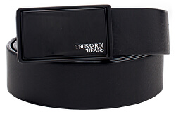 Pánsky opasok Business Affair Id Buckle Black Matt