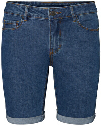 Frauenshorts VMHOT SEVEN NW DNM LONG F SHORT COLOR Medium Blue Denim