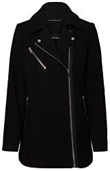 Dámsky kabát VMCLASS BIKER 3/4 WOOL JACKET BOOS Black