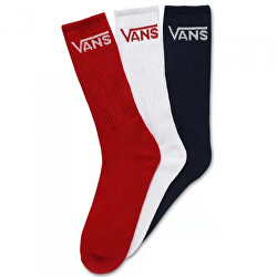 3 PACK - ponožky CLASSIC CREW DRESS BLUES / CHILI PEPPER