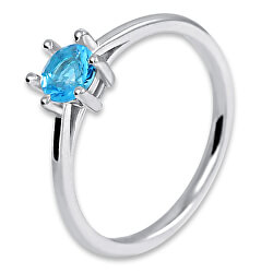 Inel de argint cu cristal 426 158 00102 04 - ALBASTRU