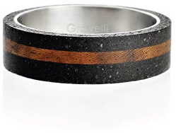 Antracit Betonring Concrete Ring Einfaches Holz GJRUWOA001