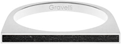 Edelstahlring mit dem Beton One Side Stahl / Anthrazit GJRWSSA121