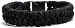 Paracord náramek Fishtail Černý