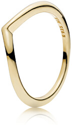 Minimalistischer Silberring im Bronzedesign, vergoldet 166314