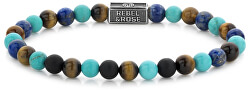 Korálkový náramek Mix Turquoise 925 RR-6S006-S