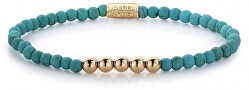 Korálkový náramek Turquoise Delight Velvet RR-40026-R