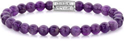 Obrúbený náramok Purple Rain RR-60053-S