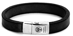 Pánský kožený náramek Vintage Black RR-L0044-S