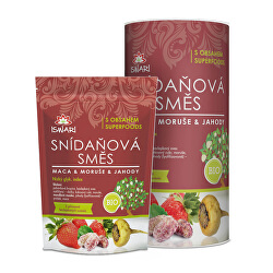 BIO Snídaňová směs Maca, moruše, jahoda