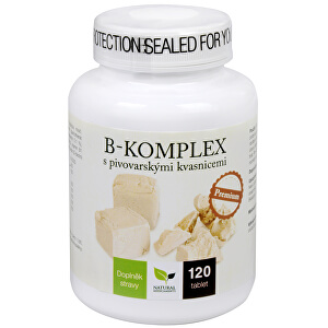 B-komplex s pivovarskými kvasnicemi Premium 120 tbl.