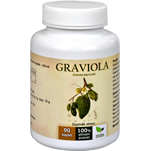 Graviola anona (Annona muricata) 90 kapslí