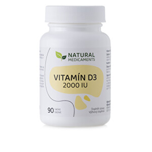 Vitamín D3 2000 IU 90 tbl.